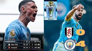 Man City GO TOP Fulham vs Man City 04 PostMatch Analysis  Gvardiols brace sink Fulham [upl. by Wendelina]