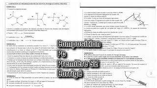 Correction Composition Sciences Physiques Partie 1 LSLL Niveau 1ere Année 2014 [upl. by Ycnalc46]