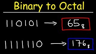 Binary to Octal Conversion [upl. by Mharba]