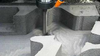 Milling Polyethylene Foam  Finish [upl. by Legna]