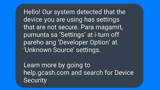 how to fix gcash cant open devloper option at unknown source settings  gcash unknown sources [upl. by Mur382]