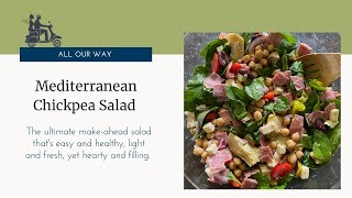 Easy and Hearty Mediterranean Chickpea Salad [upl. by Zetnwahs]