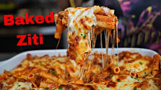 The Best and Easiest Baked Ziti  Homemade Pasta Sauce [upl. by Adiela]