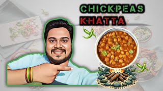 How To Make Chickpeas Khatta 🤤  Chickpea recipes Sweet amp sour chickpea Chole ki sabji [upl. by Reger887]