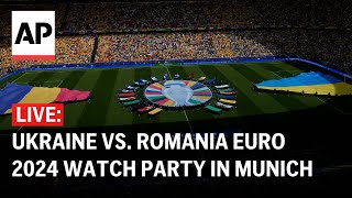 Ukraine vs Romania LIVE Euro 2024 watch party in Munich [upl. by Aibara]