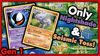 Can I Beat Pokemon Red with ONLY Nightshade amp Seismic Toss 🔴 Pokemon Challenges [upl. by Garrison]