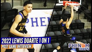 INTERVIEW 2022 Lewis Duarte on Playing at Victory Christian  What Colleges Have Been Reaching Out [upl. by Latisha232]