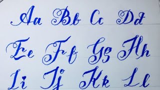 English calligraphy for beginners  Capital letters  Lesson  3 Use of Cut marker [upl. by Acira]