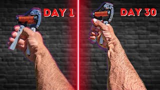 I Used A Hand Gripper Everyday For 30 Days And Grew HUGE Forearms [upl. by Kwan56]