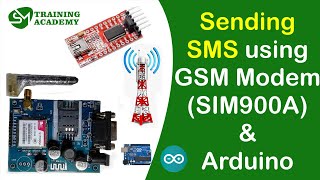 Sending SMS from GSM Module SIM900A Using Arduino [upl. by Ynnor]