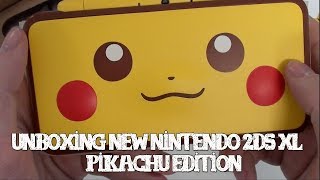 Unboxing New Nintendo 2DS XL  Pikachu Edition [upl. by Asilak]