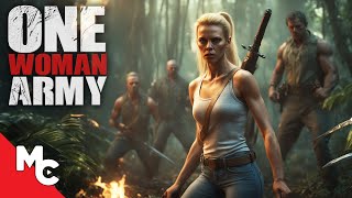 One Woman Army  Full Movie  Action Revenge Survival [upl. by Derf216]