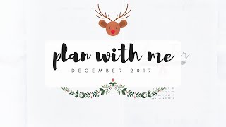 Plan with me for December 2017  Christmas bullet journal setup  studytee [upl. by Bandeen]