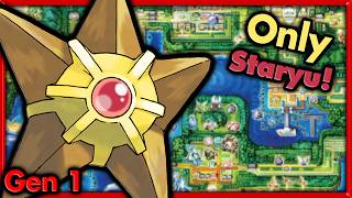 Can I Beat Pokemon Red with ONLY Staryu 🔴 Pokemon Challenges ► NO ITEMS IN BATTLE [upl. by Zzahc472]