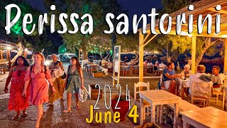 Perissa Santorini walking tour in 4k Greece 2024 [upl. by Ytinav256]