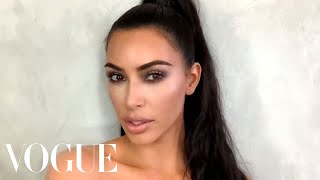 Kim Kardashian Wests Guide to Viral Holiday Glam  Beauty Secrets  Vogue [upl. by Engel]