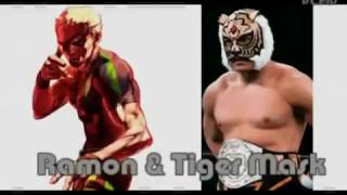 Ramon basado en luchador Tiger Mask KOF [upl. by Bywaters]