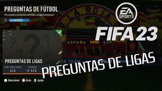 Fifa 23  PREGUNTAS DE LIGAS  Las RESPUESTAS [upl. by Madian]