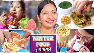 24 Hours Winter Food Challenge  Must have food in Winters  CookWithNisha [upl. by Margeaux311]