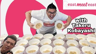 Ramen Eating Contest with Takeru Kobayashi hosted by East Meet East [upl. by Rekcut]