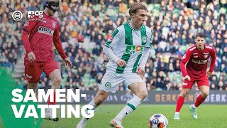 Samenvatting FC Groningen  FC Dordrecht 22  Highlights [upl. by Balfour163]