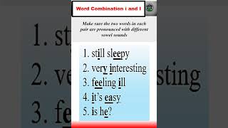 Word Combination i and I  How to learn English pronunciation english learnenglish spokenenglish [upl. by Abbe]