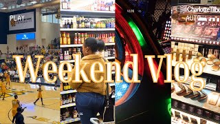 WEEKEND VLOG PuttShack Mini Golf Puppies Basketball Game Sephora Holiday Scents AND MORE [upl. by Adnileb]