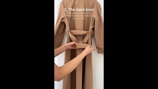 3 Ways to Tie a Trench Coat [upl. by Harding]