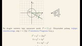 Funkcje trygonometryczna kąta 330 stopni [upl. by Ojyllek]