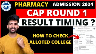 B Pharmacy Cap Round 1 Allotment letter 2024  How to Check B Pharmacy Allotment Letter 2024 [upl. by Marr511]