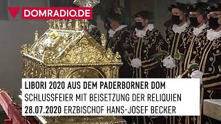 LiboriSchlussfeier mit Beisetzung der Reliquien  Live aus dem Paderborner Dom [upl. by Borchers]