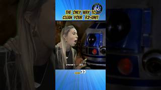 BEST way to clean your R2 Unit 👀 starwars hawktuah shortsfeed funny [upl. by Ahcsatan]