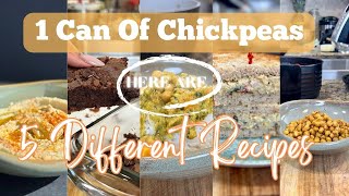 The Versatility of Chickpeas  5 Different Recipes  Meal Prep  Protein  Fiber  Cheap Meals [upl. by Edveh]