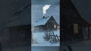 Winter Storm Sounds At The Cabin sleep sleepsounds asmr [upl. by Hung588]