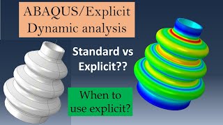 Abaqus Explicit dynamic analysis tutorial  Standard vs Explicit solver [upl. by Roda]