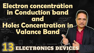 Electrons Concentration in Conduction Band and Holes Concentration in Valence Band [upl. by Lleinad]