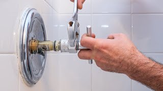 Stuck Moen Shower Cartridge Removal and New Installation [upl. by Minsk]