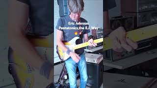 Eric Johnson Pentatonic combinations🔥🎸 ericjohnson guitar pentatonics tones stratocaster [upl. by Waddell]