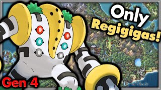 Can I Beat Pokemon Platinum with ONLY Regigigas 🔴 Pokemon Challenges ► NO ITEMS IN BATTLE [upl. by Isla]