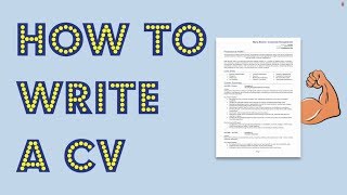 How to write a CV Get noticed by employers [upl. by Ryon251]