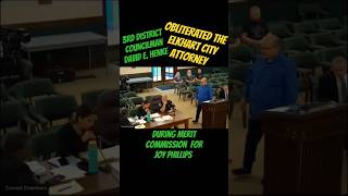 Elkhart Indiana Councilman David E Henke 3rd District  OBLITERATES Elkhart City Attorney [upl. by Lakym]