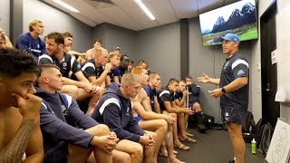 Watch Clarko address the players after Saints hitout [upl. by Nomelihp]