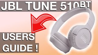 Beginners Guide JBL TUNE 510bt Headphones How to use [upl. by Eeldarb]