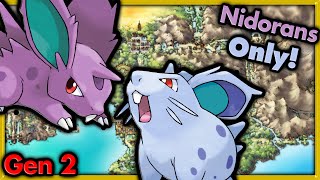 Can I Beat Pokemon Gold with ONLY Nidorans 🔴 Pokemon Challenges ► NO ITEMS IN BATTLE [upl. by Artnoed770]