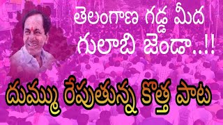 Telangana Gadda meeda gulabi jenda  super hit song on TRS Government by Folk singer Saichand [upl. by Rochkind651]