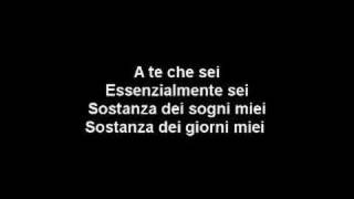 A te  Jovanotti Lyrics [upl. by Taveda]