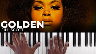 How To Play quotGOLDENquot By Jill Scott  Piano Tutorial Neo Soul Chords [upl. by Mcmahon543]