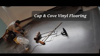 How to install and do lino and vinyl flooring with Cap and Cove Leon restaurant London [upl. by Eisak]