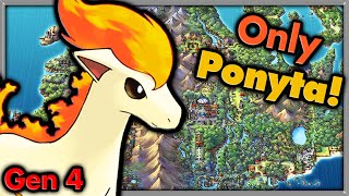 Can I Beat Pokemon Platinum with ONLY Ponyta 🔴 Pokemon Challenges ► NO ITEMS IN BATTLE [upl. by Sydney132]