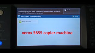 xerographic cleaning module xerox 5855 machine [upl. by Mark]